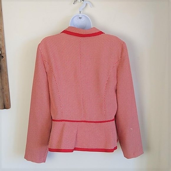 K Petite Collection Red & White Blazer 10P - Picture 3 of 8